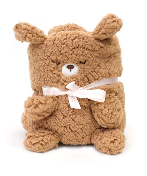 DONOBAN（ドノバン）の「モコモコくるくるアニマルひざ掛け