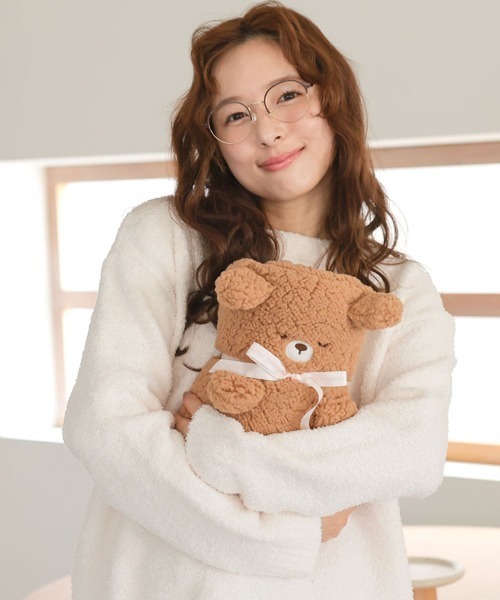 DONOBAN（ドノバン）の「モコモコくるくるアニマルひざ掛け