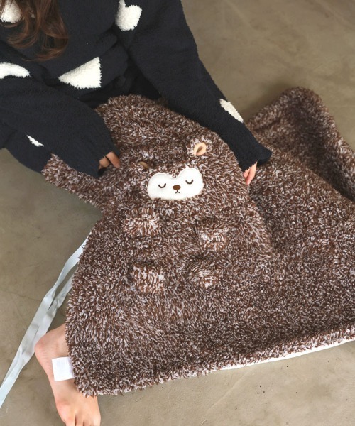 セール】モコモコくるくるアニマルひざ掛け（ブランケット）｜DONOBAN