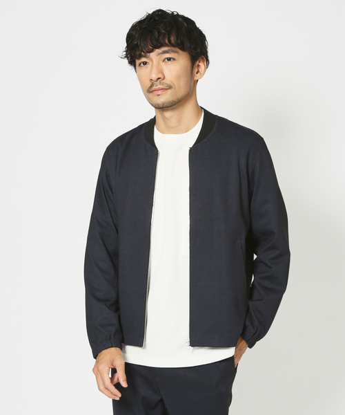 【セール】【セットアップ対応】ポンチ ジップ ブルゾン（ブルゾン）｜ABAHOUSE GRAY（アバハウスグレイ）