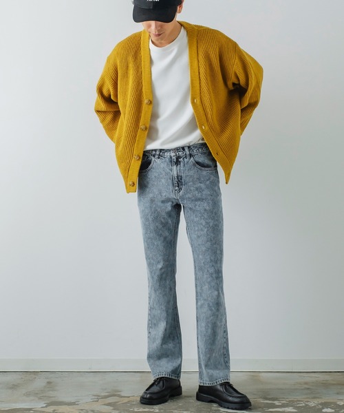 improves（インプローブス）の「【improves】ケミカルウォッシュ フレアカット デニム（デニムパンツ・メンズ・ブルー/ブラック・MEDIUM/LARGE/SMALL）」の14枚目の写真