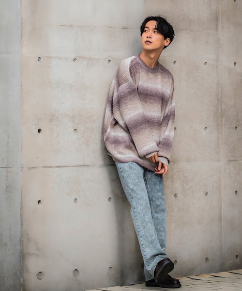 improves（インプローブス）の「【improves】ケミカルウォッシュ フレアカット デニム（デニムパンツ・メンズ・ブルー/ブラック・MEDIUM/LARGE/SMALL）」の17枚目の写真