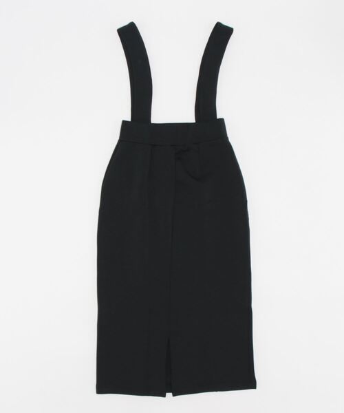 AZUL by moussy(アズールバイマウジー)の「LUXE 2WAY I LINE SKIRT/リュクス2WAYアイラインスカート(スカート・レディース・ダークグリーン/ブラック/アイボリー・MEDIUM/SMALL)」の4枚目の写真