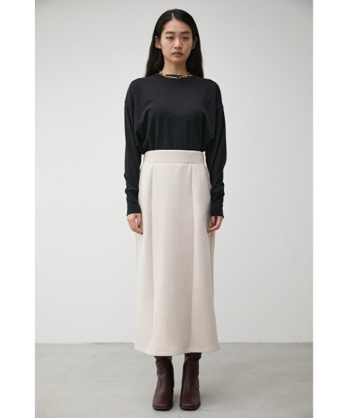 AZUL by moussy(アズールバイマウジー)の「LUXE 2WAY I LINE SKIRT/リュクス2WAYアイラインスカート(スカート・レディース・ダークグリーン/ブラック/アイボリー・MEDIUM/SMALL)」の14枚目の写真