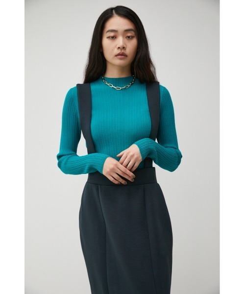 AZUL by moussy(アズールバイマウジー)の「LUXE 2WAY I LINE SKIRT/リュクス2WAYアイラインスカート(スカート・レディース・ダークグリーン/ブラック/アイボリー・MEDIUM/SMALL)」の15枚目の写真