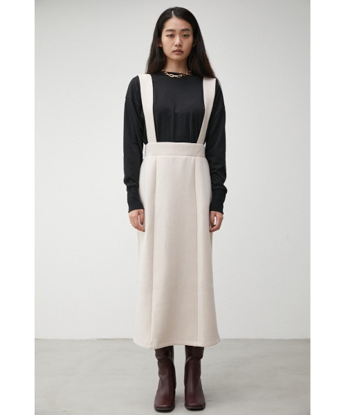 AZUL by moussy(アズールバイマウジー)の「LUXE 2WAY I LINE SKIRT/リュクス2WAYアイラインスカート(スカート・レディース・ダークグリーン/ブラック/アイボリー・MEDIUM/SMALL)」の8枚目の写真