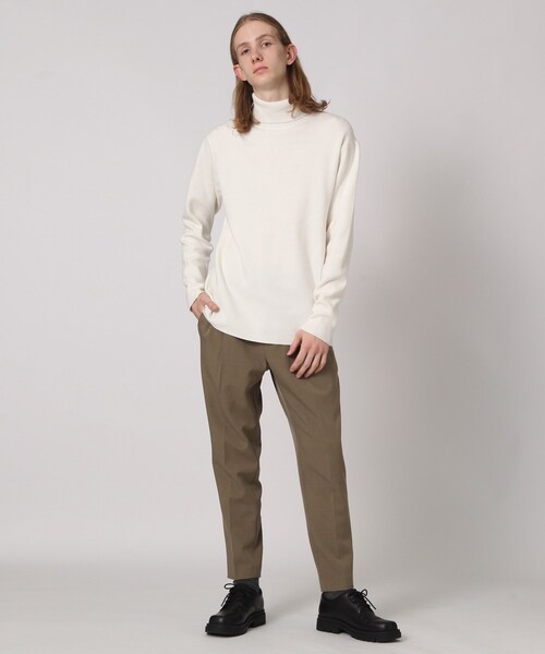 tk.TAKEO KIKUCHI(ティーケータケオキクチ)の「◆洗えるミラノリブタートルネックニット(ニット/セーター・メンズ・オフホワイト/モスグリーン/ブラウン系その他/ブラック・01/02/03/04)」の6枚目の写真