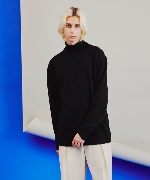 tk.TAKEO KIKUCHI(ティーケータケオキクチ)の「◆洗えるミラノリブタートルネックニット(ニット/セーター・メンズ・オフホワイト/モスグリーン/ブラウン系その他/ブラック・01/02/03/04)」の8枚目の写真