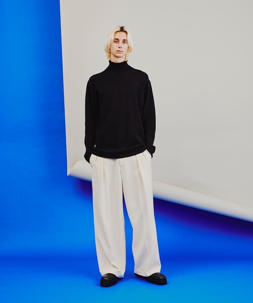 tk.TAKEO KIKUCHI(ティーケータケオキクチ)の「◆洗えるミラノリブタートルネックニット(ニット/セーター・メンズ・オフホワイト/モスグリーン/ブラウン系その他/ブラック・01/02/03/04)」の16枚目の写真