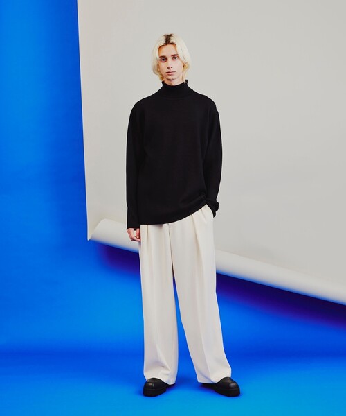 tk.TAKEO KIKUCHI(ティーケータケオキクチ)の「◆洗えるミラノリブタートルネックニット(ニット/セーター・メンズ・オフホワイト/モスグリーン/ブラウン系その他/ブラック・01/02/03/04)」の20枚目の写真