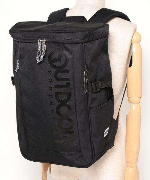 OUTDOOR PRODUCTS(アウトドアプロダクツ)の「スクエアデイパック バックパック 約30L(バックパック/リュック・メンズ・スミクロ/ホワイト/ブラック・FREE)」の7枚目の写真