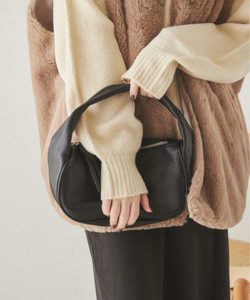 ANGIE（アンジー）の「ラウンドミニバッグ（ハンドバッグ・レディース・ホワイト/ブラック・FREE）」の12枚目の写真