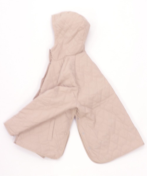 GIORDANO（ジョルダーノ）の「[ GIORDANO ]フードキルティングパデッドジャケット（ダウンジャケット/コート・レディース・ブラック/ホワイト/カーキ・MEDIUM/LARGE）」の12枚目の写真