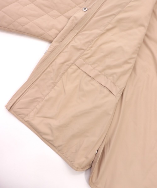 GIORDANO（ジョルダーノ）の「[ GIORDANO ]フードキルティングパデッドジャケット（ダウンジャケット/コート・レディース・ブラック/ホワイト/カーキ・MEDIUM/LARGE）」の5枚目の写真