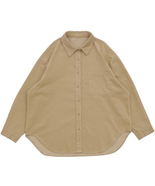 select MOCA(セレクトモカ)の「コーデュロイ細ピッチシャツ(シャツ/ブラウス・レディース・アイボリー/チャコール/ブラウン・FREE)」の9枚目の写真
