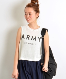 SHIPS for women | THE LAUNDRY ROOM:ARMYロゴノースリーブ(タンクトップ)