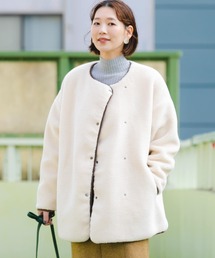 F by ROSSO ボアリバーシブルブルゾン