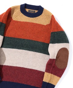 ブランド古着】Chenille Sweater シェニールボーダーニット