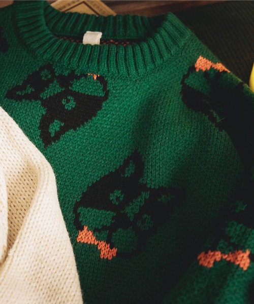 BREEZE（ブリーズ）の「ユニークモチーフセーター（ニット/セーター・キッズ・ブラック/グリーン/ネイビー・140/90/120/100）」の22枚目の写真