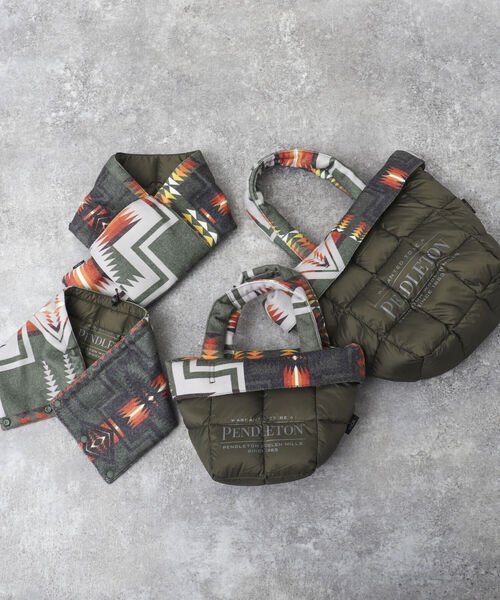 PENDLETON（ペンドルトン）の「【PENDLETON×TAION/ペンドルトン×タイオン】3WAY LUNCH TOTE BAG-S（トートバッグ・メンズ・ベージュ系その他3/ブルー系その他7/グリーン系その他3/ブラック系その他3・FREE）」の13枚目の写真