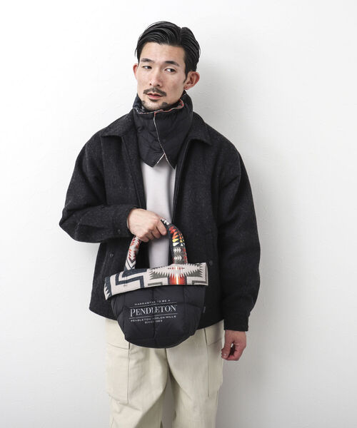 PENDLETON（ペンドルトン）の「【PENDLETON×TAION/ペンドルトン×タイオン】3WAY LUNCH TOTE BAG-S（トートバッグ・メンズ・ベージュ系その他3/ブルー系その他7/グリーン系その他3/ブラック系その他3・FREE）」の9枚目の写真