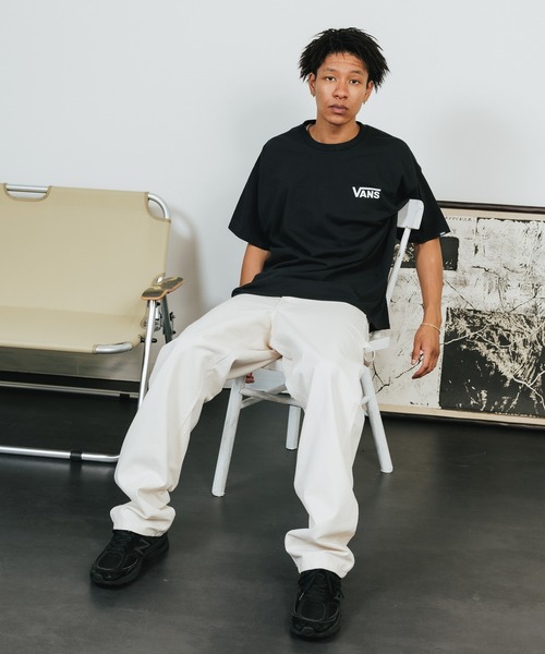 VANS(バンズ)の「別注:VANS/ヴァンズ M HANDCRAFTED LOGO TEE Tシャツ(Tシャツ/カットソー・メンズ・ブラック/ホワイト×レッド/ホワイト×ブラック・S/M/L)」の7枚目の写真