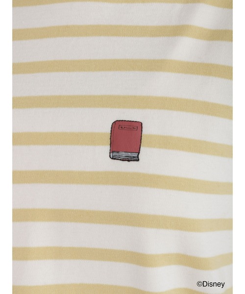 Samansa Mos2（サマンサ モスモス）の「【Disney】プリンセス／スムースボーダートップス（Tシャツ/カットソー・レディース・ブルー/ピンク/ネイビー/イエロー・ﾌﾘ-）」の13枚目の写真