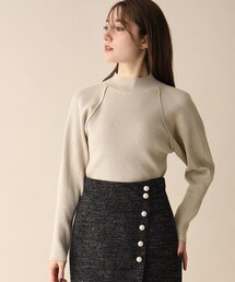 OPAQUE.CLIP | ラメリブラグランデザインニット(ニット/セーター)