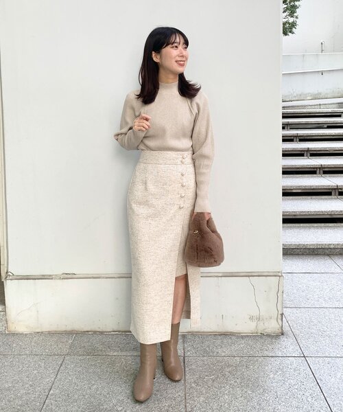 OPAQUE.CLIP（オペークドットクリップ）の「◆ラメリブラグランデザインニット（ニット/セーター・レディース・シルバー系5/ゴールド系その他5・38）」の6枚目の写真