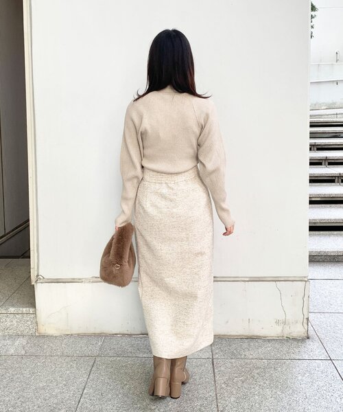 OPAQUE.CLIP（オペークドットクリップ）の「◆ラメリブラグランデザインニット（ニット/セーター・レディース・シルバー系5/ゴールド系その他5・38）」の8枚目の写真