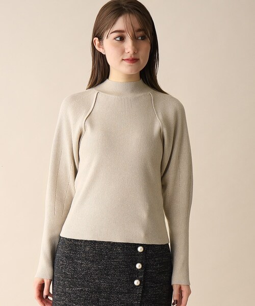 OPAQUE.CLIP（オペークドットクリップ）の「◆ラメリブラグランデザインニット（ニット/セーター・レディース・シルバー系5/ゴールド系その他5・38）」の12枚目の写真