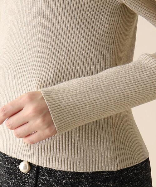 OPAQUE.CLIP（オペークドットクリップ）の「◆ラメリブラグランデザインニット（ニット/セーター・レディース・シルバー系5/ゴールド系その他5・38）」の18枚目の写真