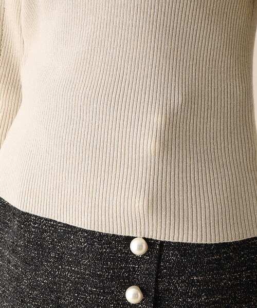 OPAQUE.CLIP（オペークドットクリップ）の「◆ラメリブラグランデザインニット（ニット/セーター・レディース・シルバー系5/ゴールド系その他5・38）」の19枚目の写真