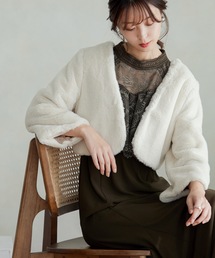 フェイクファーボレロジャケット