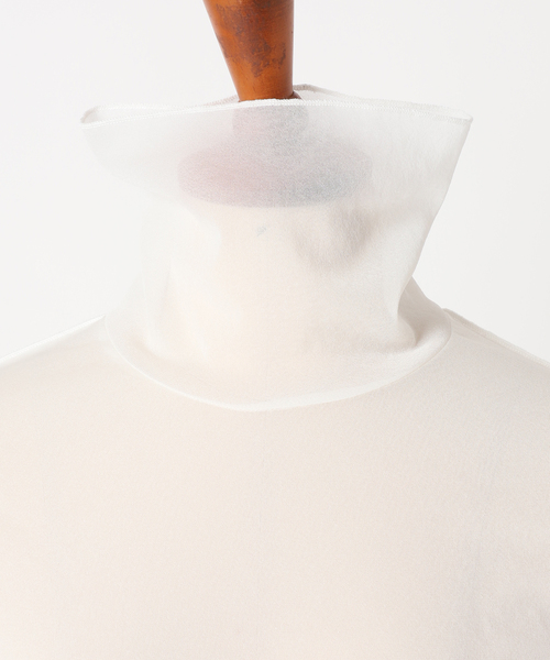 journal standard L'essage(ジャーナルスタンダードレサージュ)の「トリコットシースルーハイネックプルオーバー(Tシャツ/カットソー・レディース・ホワイト/ベージュ系その他/ブルー系その他・FREE)」の12枚目の写真