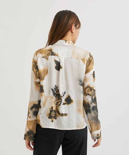 AKANE UTSUNOMIYA(アカネウツノミヤ) リブカットソー AKANE UTSUNOMIYA / アカネウツノミヤ】Dancing Flora SHIRTS