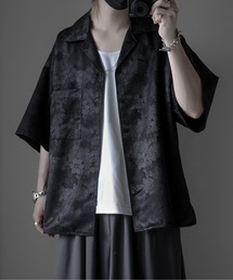 KUUUPY（クーピー）の「Flower Jacquard Open Collar Shirts - 花柄ジャガードオープンカラーシャツ（シャツ/ブラウス・メンズ）」