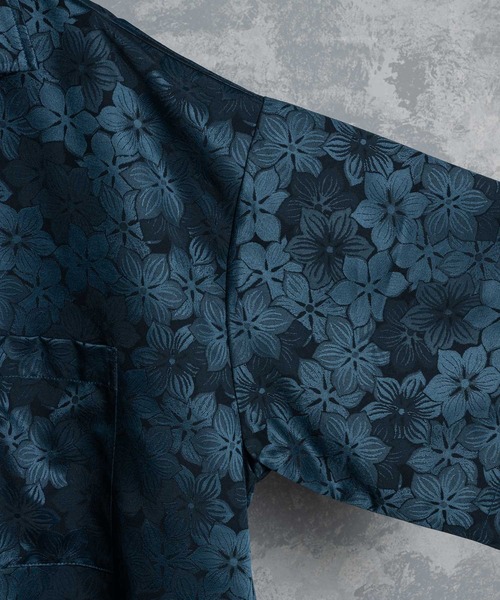 KUUUPY（クーピー）の「Flower Jacquard Open Collar Shirts