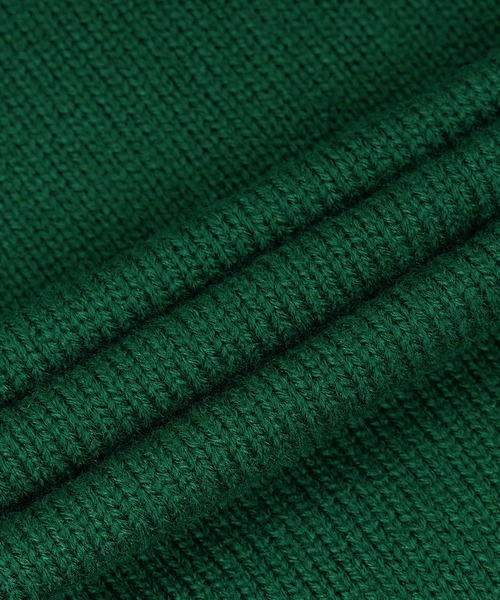 HOOK(フック)の「HOOK -original- 個性派レイジーステッチフリンジ付きマーガレットニットプルオーバー(ニット/セーター・メンズ・グリーン/ホワイト/ブラック・M/L/XL)」の17枚目の写真
