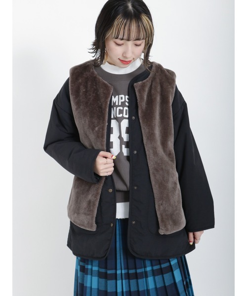 Samansa Mos2(サマンサ モスモス)の「ロゴ裏毛トレーナー(Tシャツ/カットソー・レディース・ブルー/ベージュ/チャコール/グリーン・フリ-)」の17枚目の写真