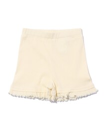 ◆【110-140cm】リブメロウ一分丈レギンス