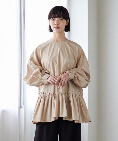 LANVIN en Bleu（ランバンオンブルー）の「ストレッチブロードギャザー 