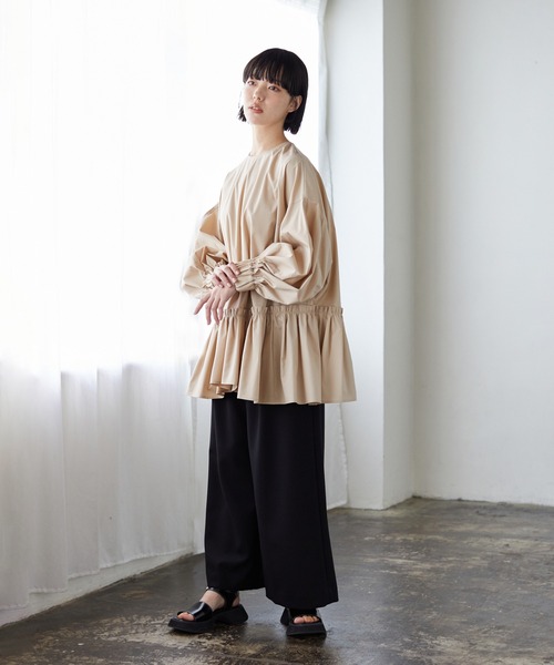 LANVIN en Bleu（ランバンオンブルー）の「ストレッチブロードギャザー 