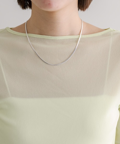 mystic（ミスティック）の「シアークループルオーバー（Tシャツ/カットソー・レディース・アイボリー/ブラック/ライム・FREE）」の19枚目の写真