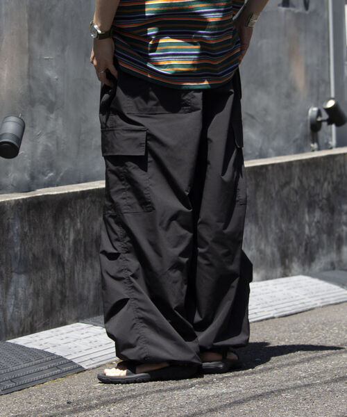 GLOSTER（グロスター）の「【GLOSTER/グロスター】M65 ワイドカーゴパンツ スノーカモ 裾ドローコード ミリタリー（カーゴパンツ・メンズ・ホワイト/ブラック/オリーブ・S/M/L）」の12枚目の写真