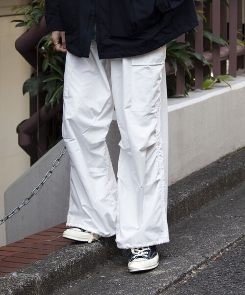 GLOSTER（グロスター）の「【GLOSTER/グロスター】M65 ワイドカーゴパンツ スノーカモ 裾ドローコード ミリタリー（カーゴパンツ・メンズ・ホワイト/ブラック/オリーブ・S/M/L）」の17枚目の写真