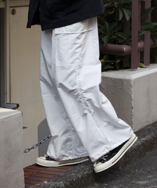 GLOSTER（グロスター）の「【GLOSTER/グロスター】M65 ワイドカーゴパンツ スノーカモ 裾ドローコード ミリタリー（カーゴパンツ・メンズ・ホワイト/ブラック/オリーブ・S/M/L）」の21枚目の写真