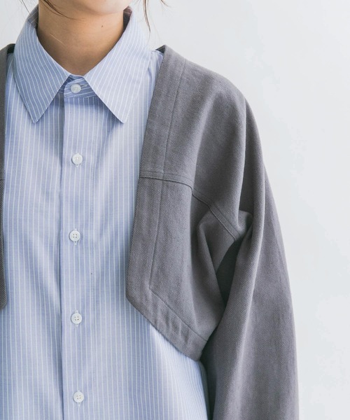 KBF（ケイビーエフ）の「3WAYミドルコート（その他アウター・レディース・チャコールグレー/ナチュラル・ONE）」の10枚目の写真