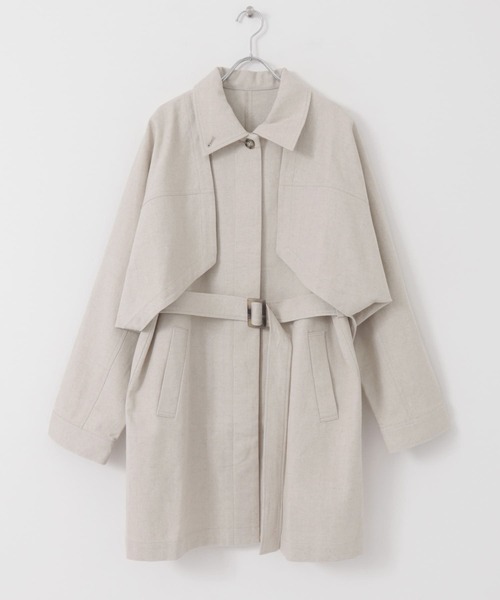 KBF（ケイビーエフ）の「3WAYミドルコート（その他アウター・レディース・チャコールグレー/ナチュラル・ONE）」の16枚目の写真