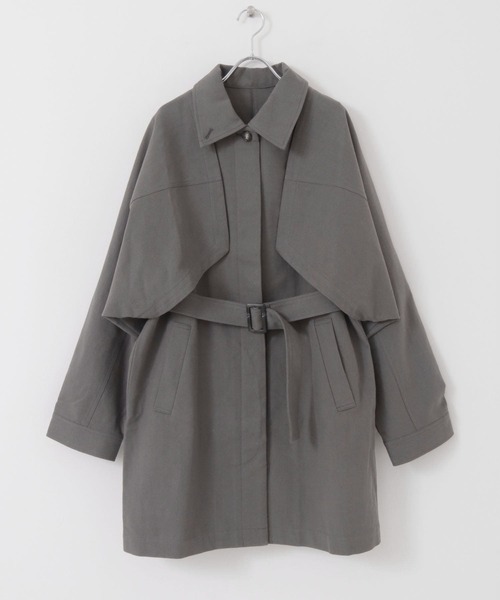 KBF（ケイビーエフ）の「3WAYミドルコート（その他アウター・レディース・チャコールグレー/ナチュラル・ONE）」の17枚目の写真